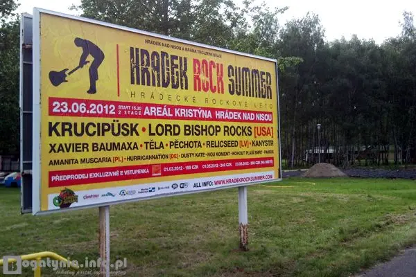 Hradeckie Rockowe Lato, archiwalny poster