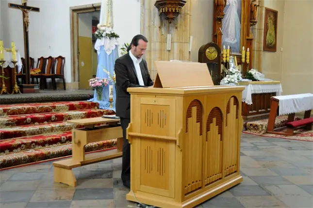 Organista dresdeńskiego Kościoła Marii Panny - Matthias Grünert, fot. UMiG Bogatynia