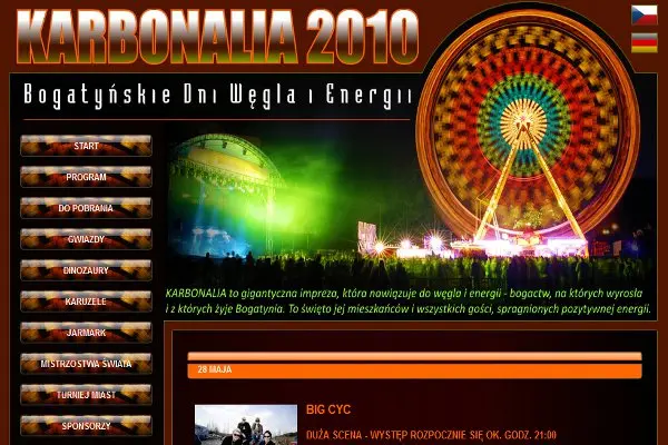 Fragment strony internetowej karbonalia.pl