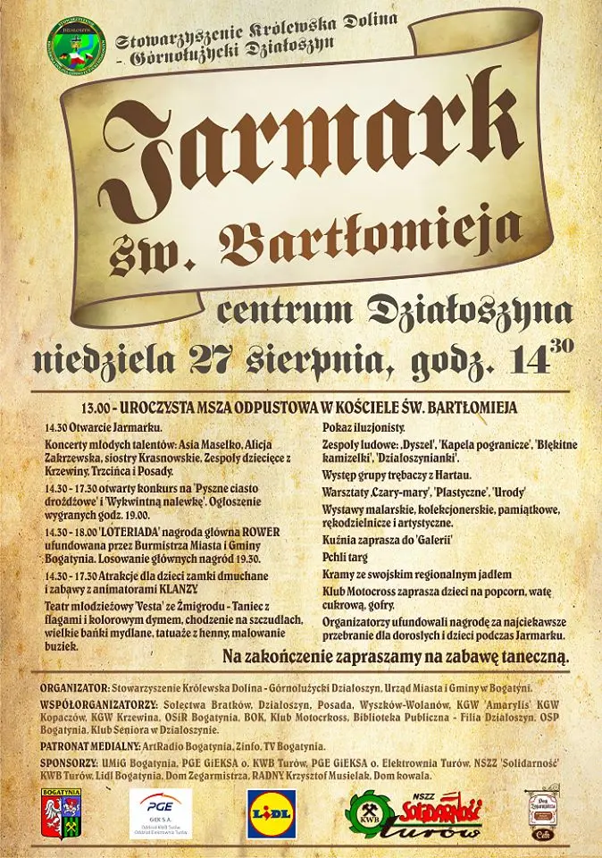 Jarmark św.Bartłomieja w Działoszynie