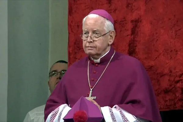 Biskup Legnicki Stefan Cichy, fot. TV Bogatynia